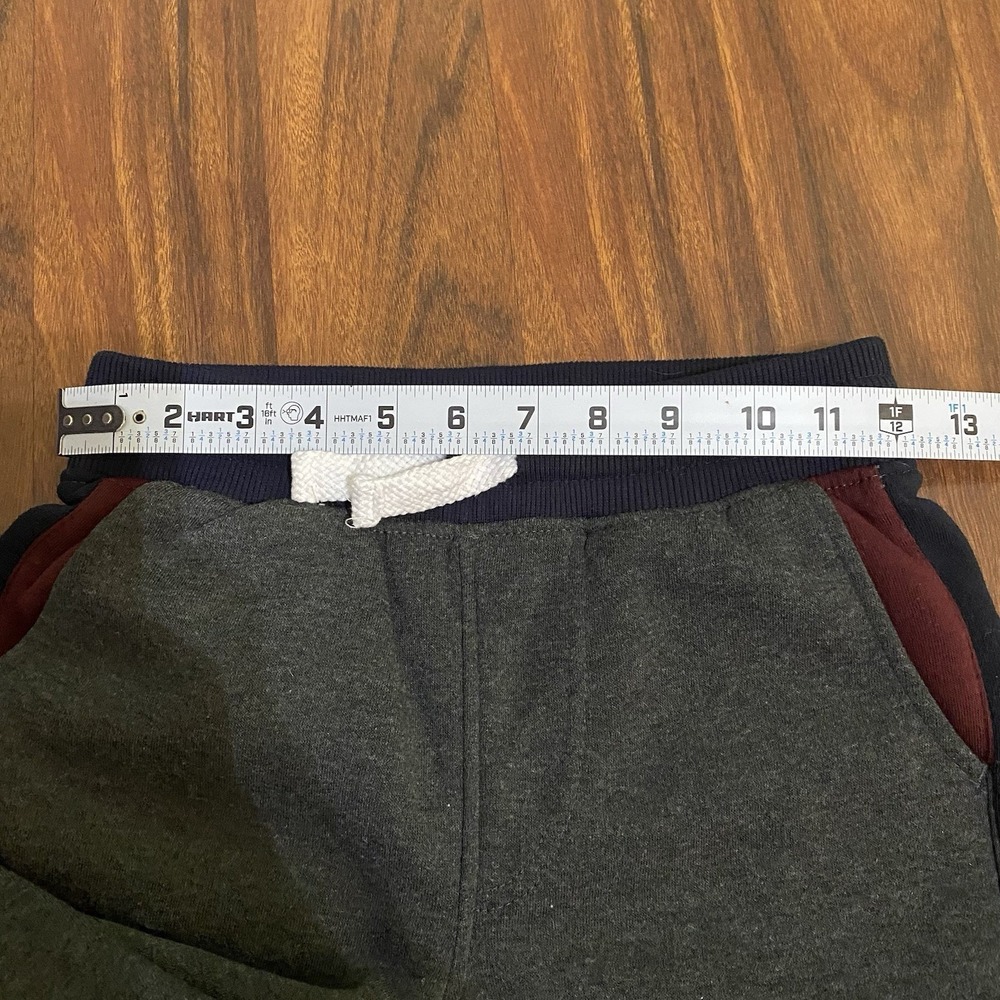 Boys Southpole Gray Stripe Blue Burgundy Sweatpants Medium 10/12 - Picture 5 of 5